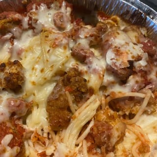 Chicken Parmigiana Spaghetti (Pasta)